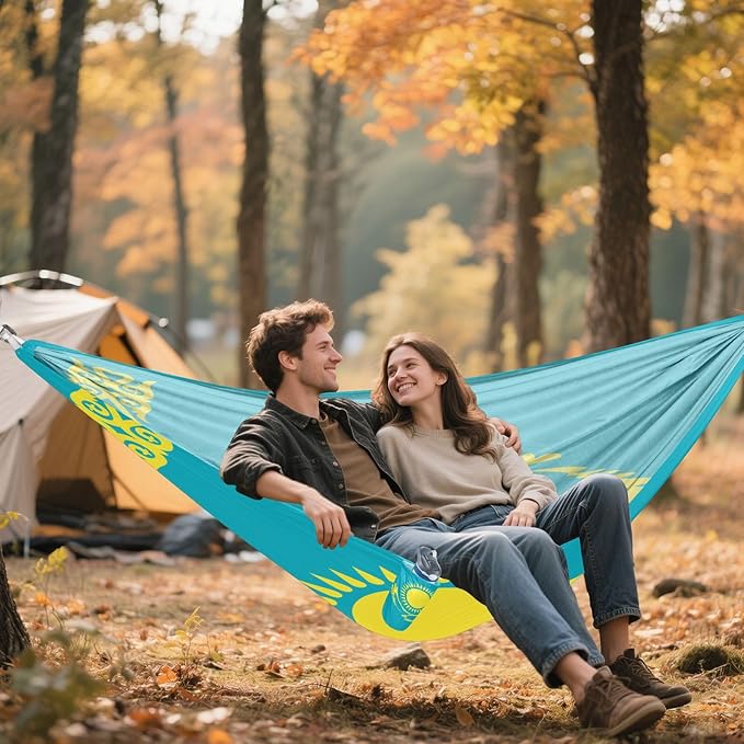 Flag of The Cayman Islands Hammocks with Portabl Carry Bag Backyard Hammock for Indoor Outdoor Patio