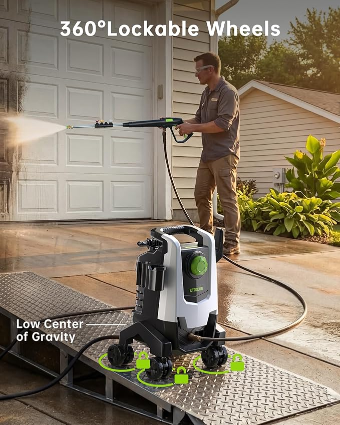 Pressure Washer, 5000PSI 3.0GPM Power Washer with Foam Cannon,4 Quick Connect Nozzles, 23FT Hose High Pressure Washer for Cars, Fences, Patios, and Driveway