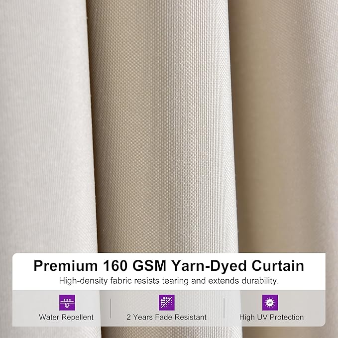 PURPLE LEAF 8' x 14' Outdoor Hardtop Gazebo, Champagne Aluminum Gazebo with Galvanized Steel Double Roof, Curtains and Netting for Patio Lawn and Garden