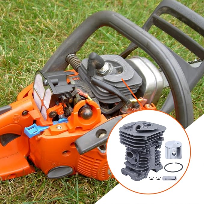 40Mm Cylinder Piston Carburetor Kit For Husqvarna 142 141 137 136 Chainsaw 530069941, 530071987, 530019172, 530035482, 530029811, 530056363