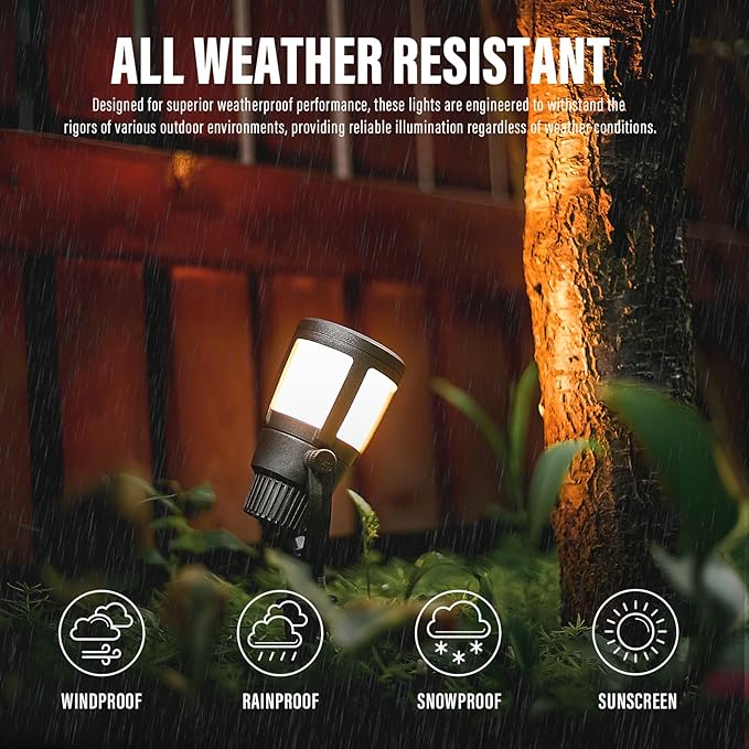 Malibu Prominence LED Floodlight LED Low Voltage Landscape Lighting Outdoor Spotlight Waterproof Lighting for Driveway, Yard, Lawn, Flood, Garden, Outdoor Lighting 8418-2606-01