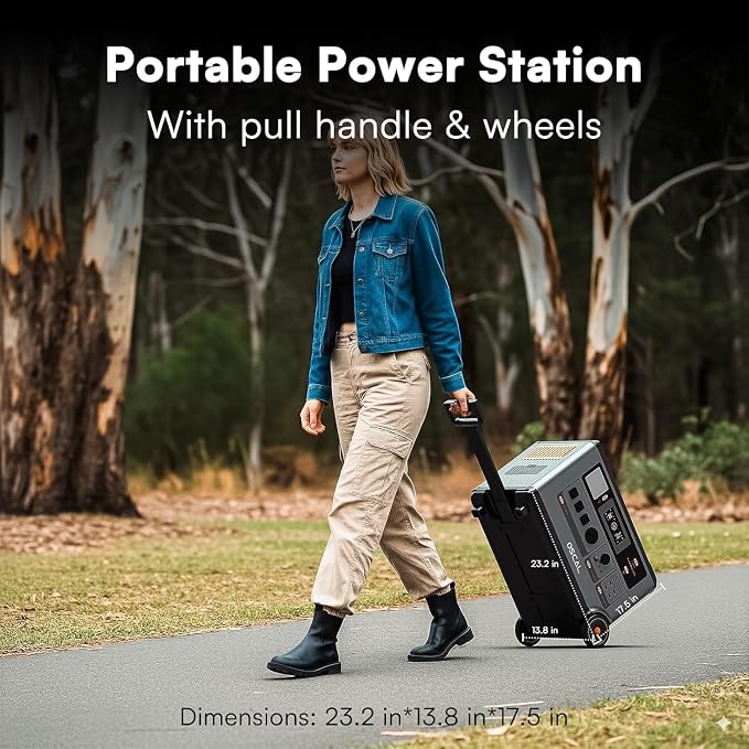 OSCAL 3600W Solar Generator with 3x500W Panels included, PowerMax 3600SE 3600Wh Portable Power Station, 1800W AC/ 1600W Solar Fase Charging, LiFePO4 Battery Power Station for Emergencies, Home, RV