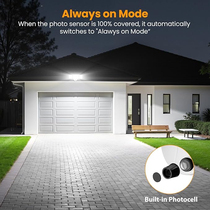 Onforu Dusk to Dawn Flood Lights Outdoor,130W Outdoor Lighting,6500K 13000LM White Super Bright Lights,IP65 Waterproof Hardwired LED Security Lights for Garage,Yard,Outside