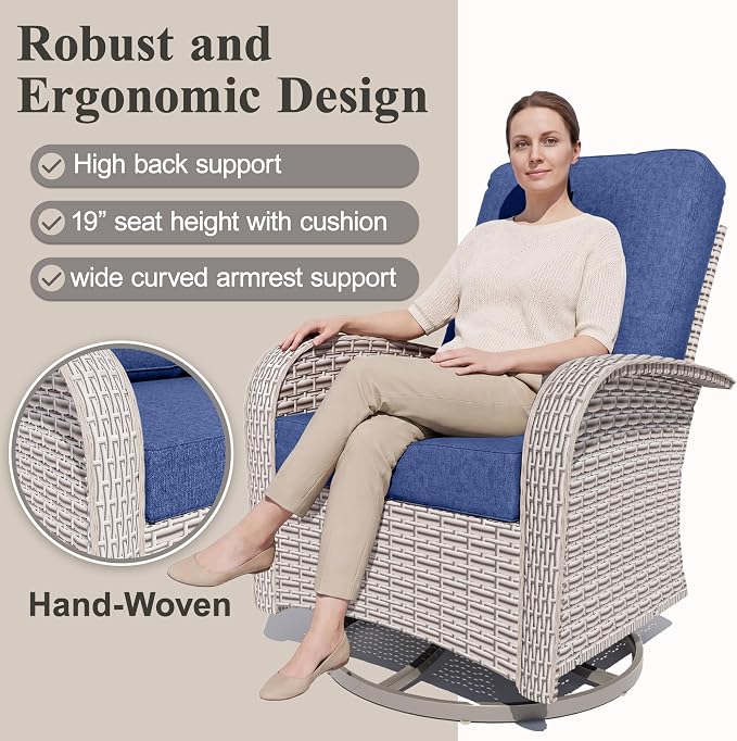 Rocker Chairs with Rattan Side