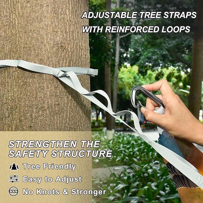 Hammocks for Outside Sunflower Zebra Camping Hammock Portable Hammocks with Tree Straps and Carry Bag Camping Accessories for Hiking Beach Outdoor
