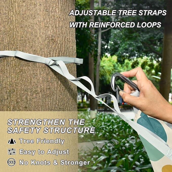 Hammocks for Outside Easter Eggs Camping Hammock Portable Hammocks with Tree Straps and Carry Bag Camping Accessories for Hiking Beach Outdoor