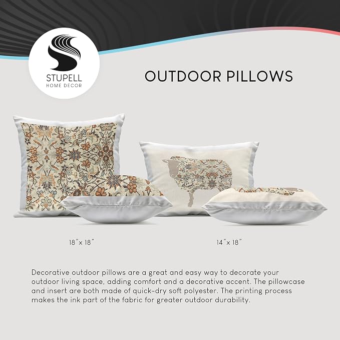 Stupell Industries | Purple Beach Shack, 18 x 18 | Outdoor Pillow, Made in USA - By LSR Design Studio
