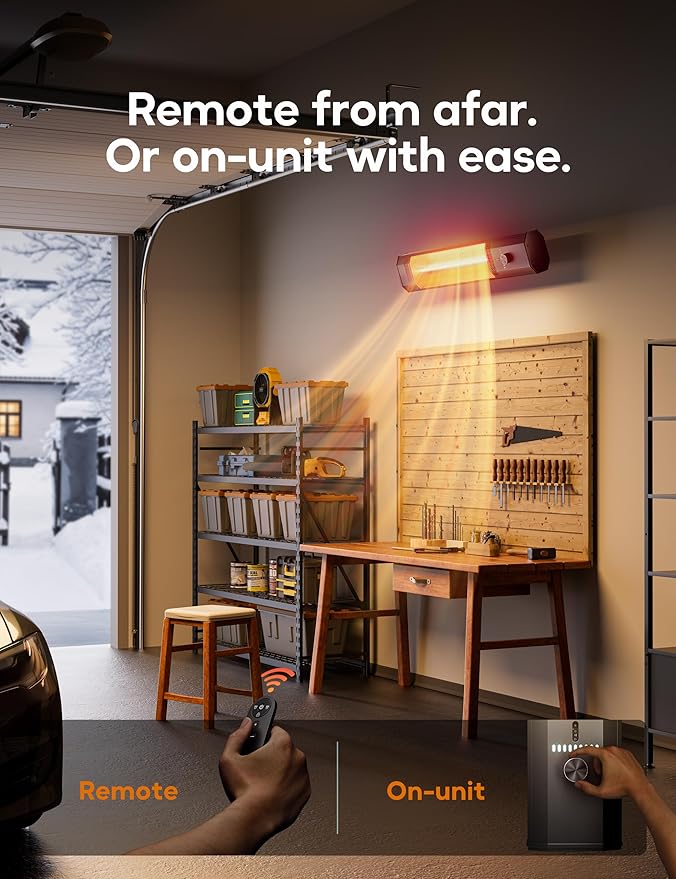 Patio Heater, 9 Heat Setting, 9-Hour Timer, Portable A - 5