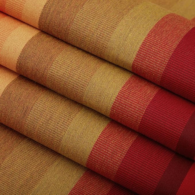 RSH Décor Indoor Outdoor Sunbrella Set of 4 Square Pillows (24" x 24", Astoria Sunset & Canvas Burgundy) - Made in USA