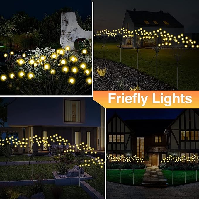 Solar Garden Lights, 5 Pack 40 LED Outdoor Waterproof Decorative Lights for Gift, Yard Patio Pathway Decoration