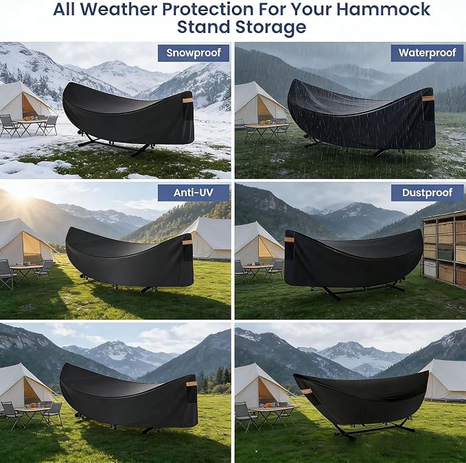 Hammock Covers for Outdoor Waterproof | Heavy Duty Windproof Protector,Camping Hammock Cover,for Outdoor Hiking Biking Cycling Mountain Fishing Picnic Garden