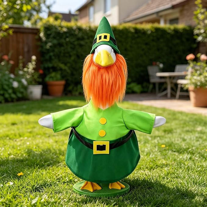 Halloween Porch Goose Outfit 23 Inch Porch Goose Clothes for Holiday | Pumpkin Dress Cape Witch Hat, Thanksgiving Goose Outfit, Christmas Goose Clothes, Holiday Costume for Lawn Geese Status