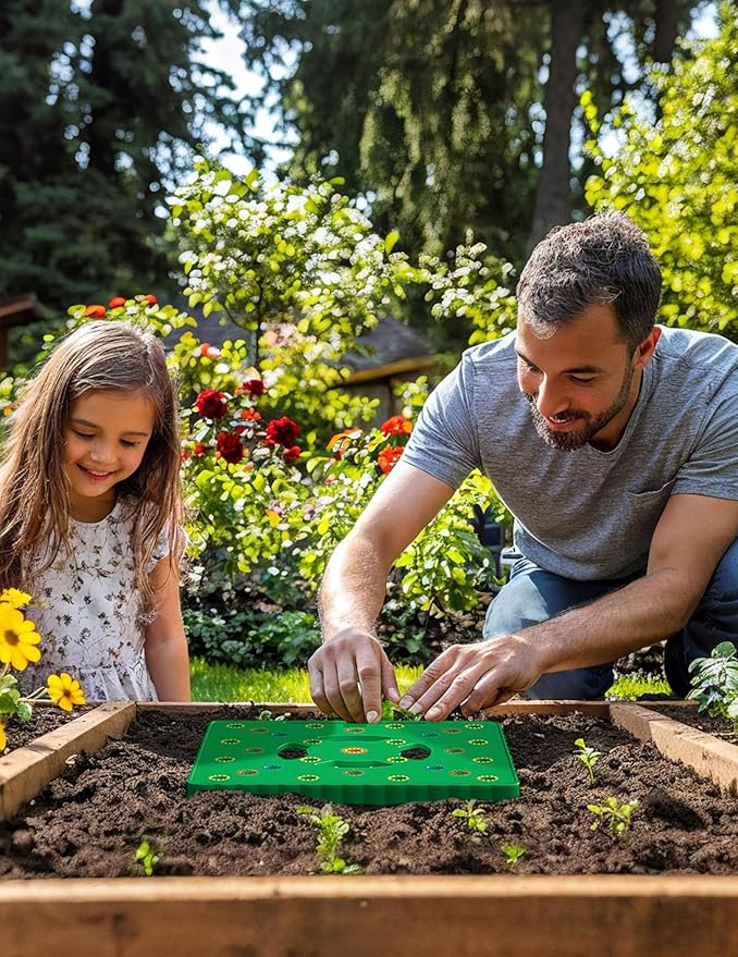 Seed Spacer Tool for Square Foot Gardens - Maximize Your Garden Space and minimize Weeds with This Premium Garden Tool