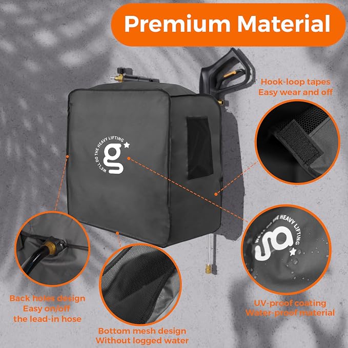 Giraffe Tools Pressure Washer Cover for Grandfalls Plus/Plus+ & Pro | UV Resistant, Waterproof, Anti-Fading