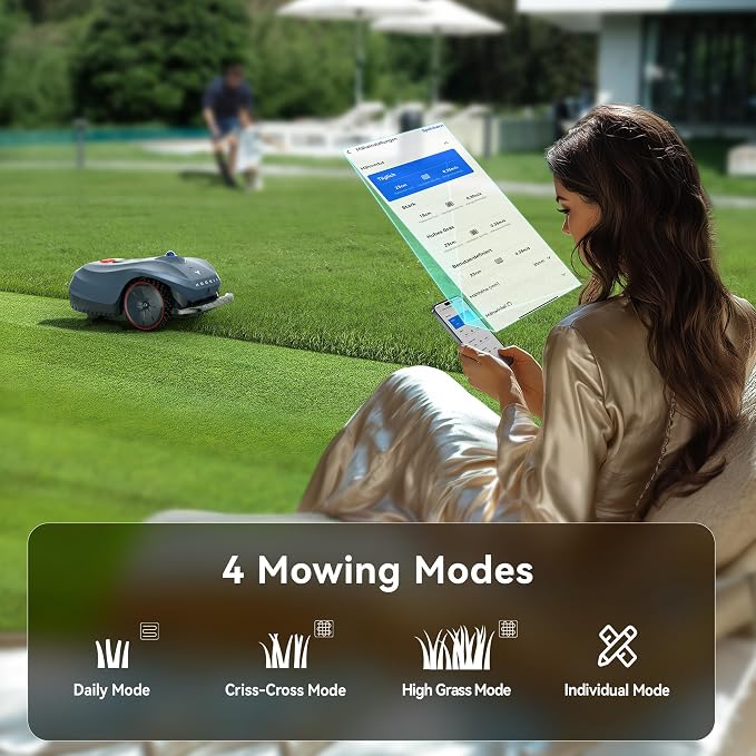 Neomow X SE 3D LiDAR Slam Mapping Robot Lawn Mower Perimeter Wireless for 3/4 Acres AI Vision Obstacle Avoidance with 4G, No RTK Antenna Required, App Control, GPS, IPX5, Anti-Theft, Queit