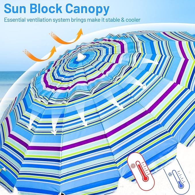Giantex 8 Ft Beach Umbrella