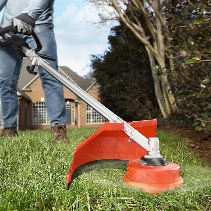 Weed Eater Gas Powered 36cc 3 in 1 Gas Weed Wacker Gas Brush Cutter, 2-Cycle Gas String Trimmers for Weeds and Grass, Orange