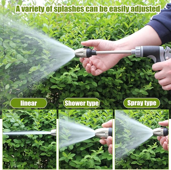 Aquoxis Pressure Washer, 15X More Powerful Extreme Water Pressure Tool with Steel Power, Qinux Aquoxis Sprayer for Waterpipe, High Pressures Water Jet with Foam Pot, Generic Aquaxis Aqui Green B