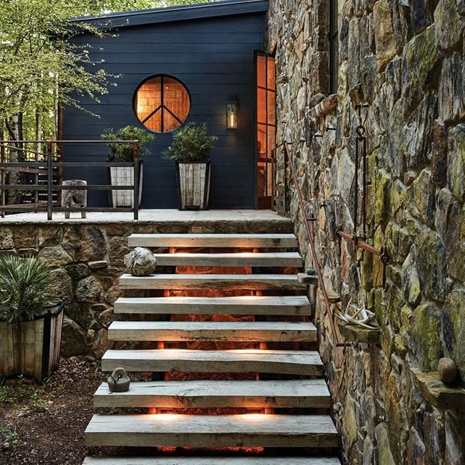 Hinkley Nuvi Small Deck Sconce - Vinyl Alloy, Composite Polycarbonate Lens, Integrated LED, Horizontal Illumination - Bronze Finish