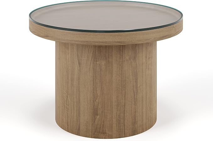 The Better Bevel 36 inch Round Glass Table Top - Clear Tempered Glass Surface Protector - Safe Flat Polished Edge - Coffee, Dining and End Table
