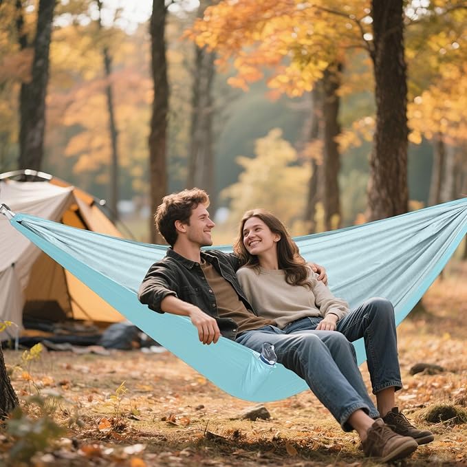 Wathet 330lb Capacity Outdoor Hammock with Tree Straps Portable Hammock for Outside Beach Patio Garden hamaca de Algodon para Jardin