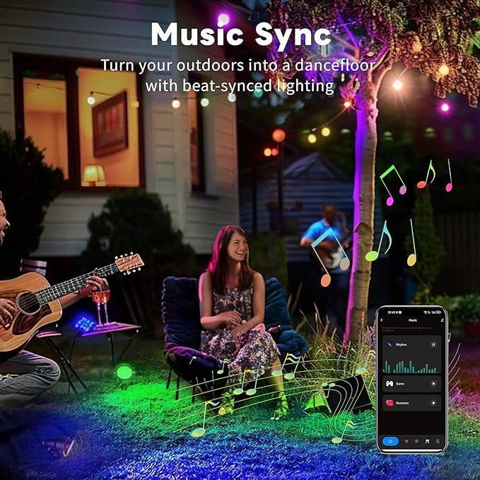 Outdoor Smart Spotlight, RGB Color Changing Landscape Lighting, 300LM Low Voltage IP65 Waterproof, LED Black Aluminum Uplights, Decorative for House Yard Garden Halloween