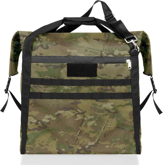 Xtreme Sight Line ~ AQUA G CUBƎ 50 Waterproof Faraday Bag for Small to Medium Generators and Electronics ~ Protects Against EMP/CME/EMF/RF ~ Diamond Form Farday Lined Interior ~ Multicam Camo