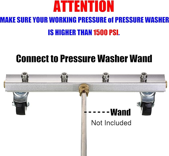 M MINGLE Pressure Washer Undercarriage Cleaner, Under Car Wash, 4000 PSI (13 Inch)