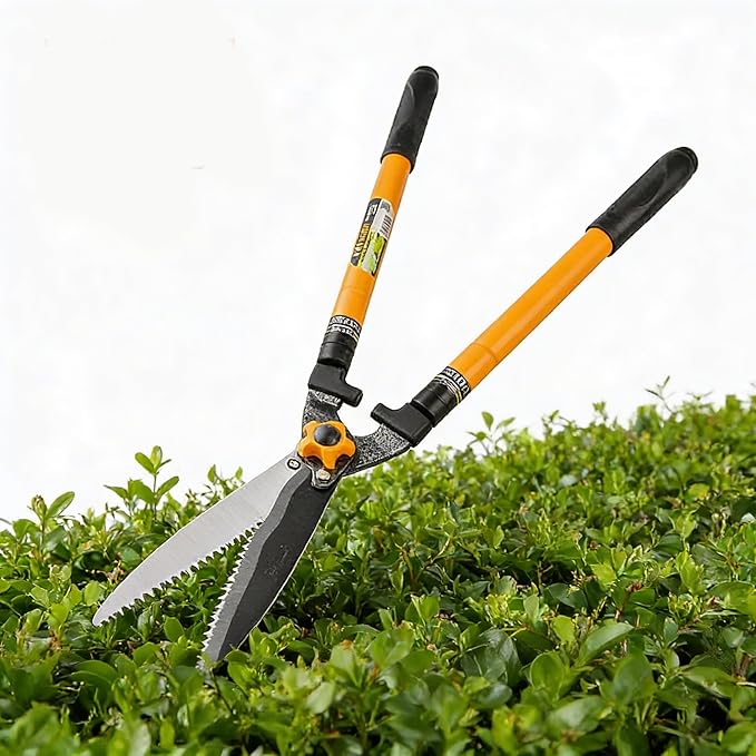 TOLSEN Garden Shears, Hedge Clippers, Shears Trimmer, Telesocopic Hedge Shear, Long Handle Hedge Shears, Hedge Clippers Manual, Comfort Grips Handle Extend from 24'' - 36''