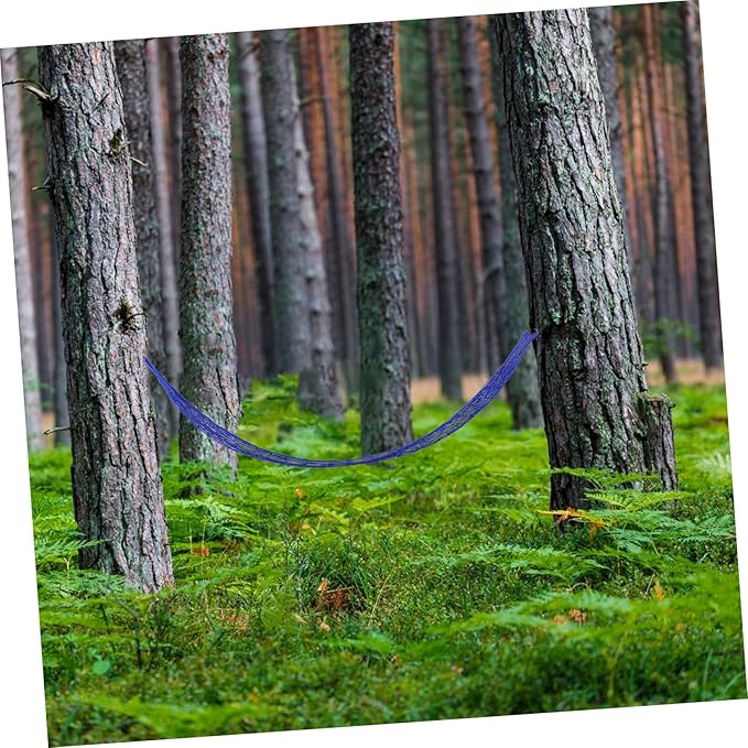 Hammock Net for Camping Waterproof Outdoor Hammock Mesh Portable Nylon Heavy Duty Straps Perfect for Tree or Backyard Use