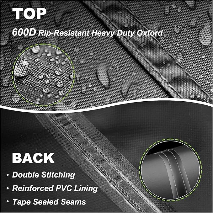 Porch Swing Cover 86 Inch Waterproof 600D Oxford Hanging Outdoor Swing Cover All Weather Protected Swing Covers for Outdoor Furniture (Black, 86x45x(32-24) Inch)