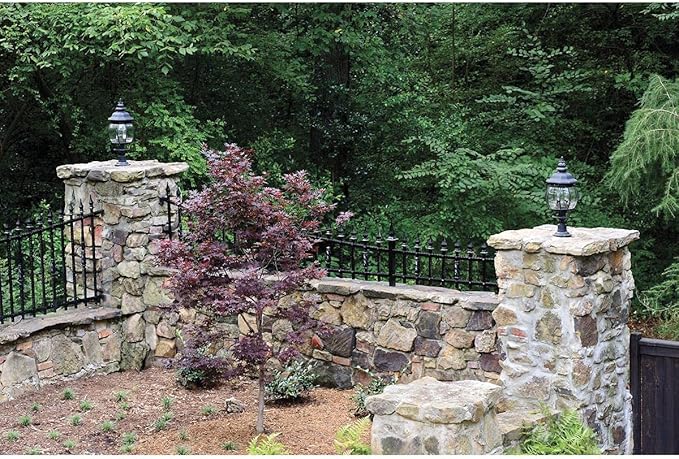 Progress Lighting P8726-31 Cast Aluminum for Mounting Post Lanterns Except P5404, P5467 on Pedestals or Walls, Black