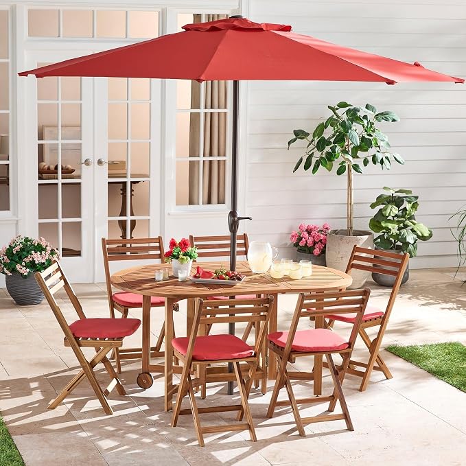 BrylaneHome Bh Outdoor Performance Set of 4 Stacking Chair Pads - Black Ikat