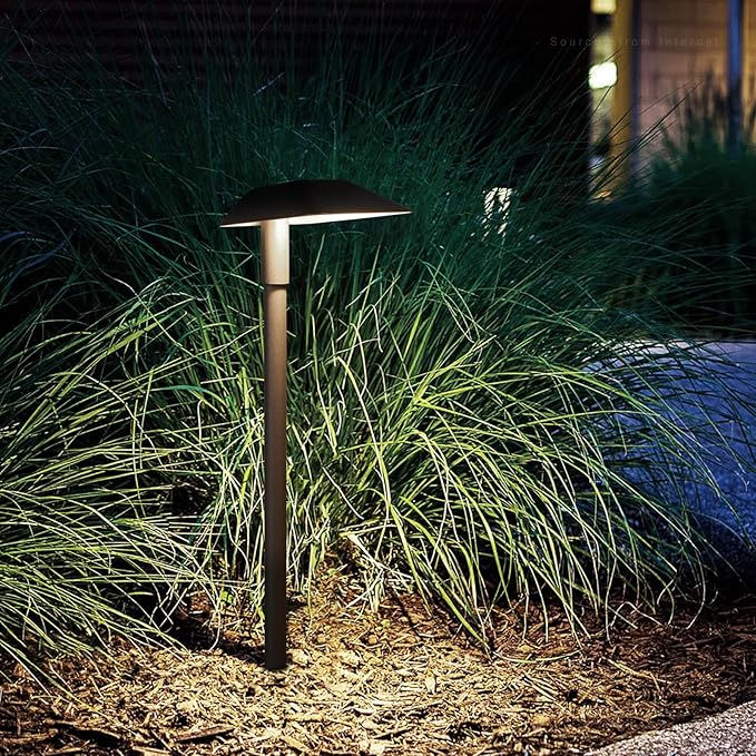 LEONLITE Anti-Glare Low Voltage Pathway Lights, 5W Wired LED Landscape Path Lights, Aluminum IP65 Outdoor Landscape Lighting for Walkway Yard, 5000K Daylight, ETL, Pack of 6