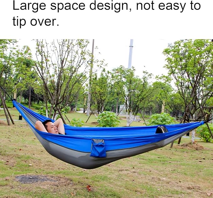 Portable Polyester Hammock Outdoor Camping Travel Multifunctional Strong Lightweight Portable Tree Hanging Hammock Comfortable