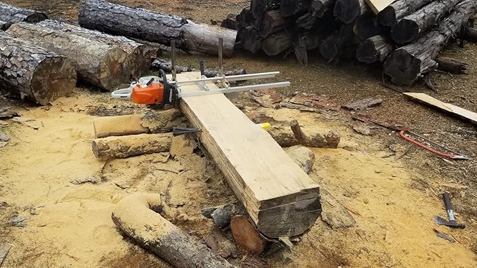 36-inch Portable Chainsaw Mill, Aluminum Steel Planking Milling Bar for Builders and Woodworkers (14"-36")