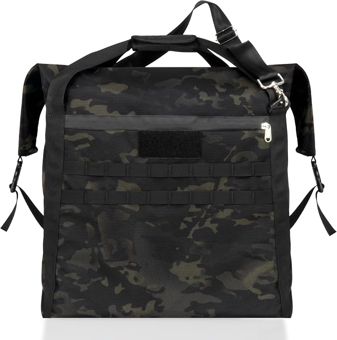 Xtreme Sight Line ~ AQUA G CUBƎ 50 Waterproof Faraday Bag for Small to Medium Generators and Electronics ~ Protects Against EMP/CME/EMF/RF ~ Diamond Form Farday Lined Interior ~ Midnight Multicam