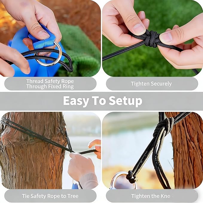 Portable Hammock Chair Swing, Super Soft Breathable Nylon Mesh Hammock Tent Camping Backyard Patio，Heavy Duty Hanging Swing for Indoor Outdoor (Green, with Wooden Support)