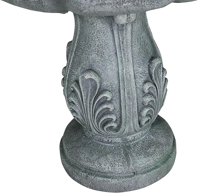 48" H Elegant Water Fountain Outdoor Garden - Decorative Water Fountain Outdoor with Intricate Design for Patio, Backyard, Lawn, Outside Decor