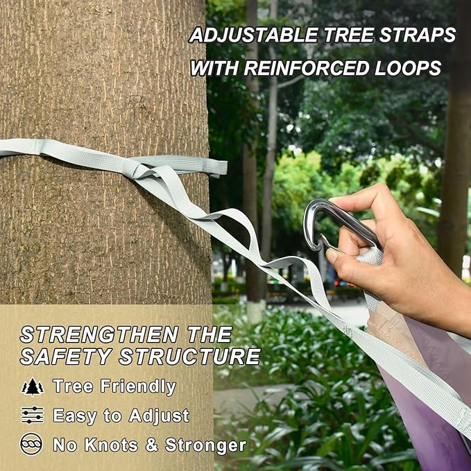 Hammocks for Outside Black Skull Camping Hammock Portable Hammocks with Tree Straps and Carry Bag Camping Accessories for Hiking Beach Outdoor