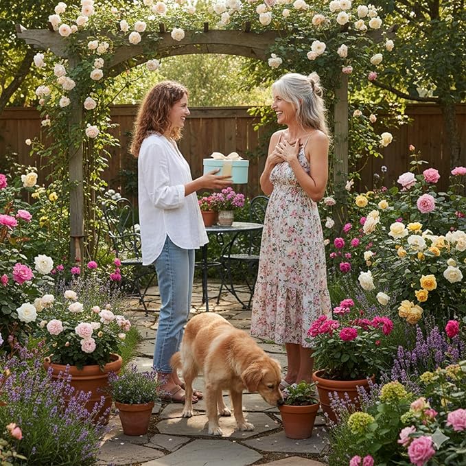 PETAFLOP Solar Garden Statues Outdoor Decor, Rabbit Figurines with Flowers for Patio Balcony Lawn Yard Decorations, Birthday Housewarming Gifts for Women Mom Grandma
