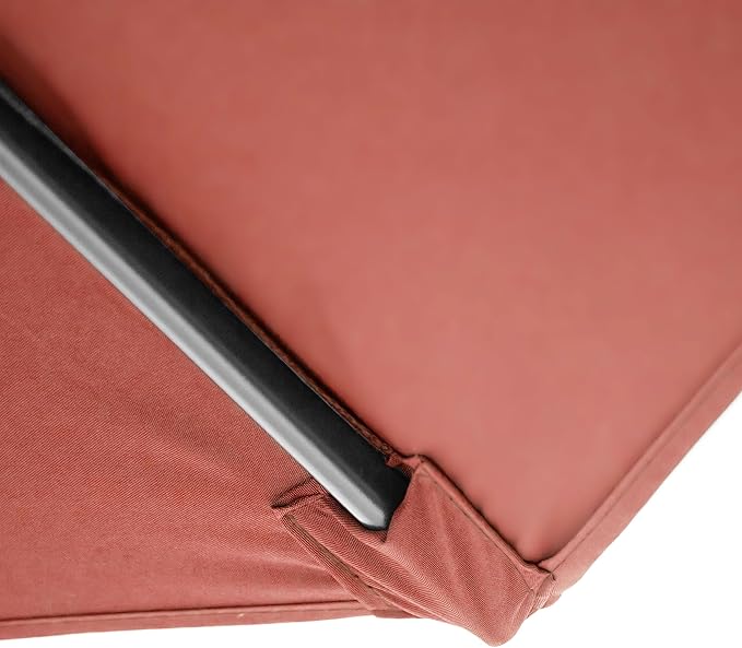 Furniture of America Pantera 9 ft Outdoor, Market Patio Umbrella