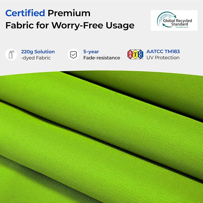 HOMSHADE 10ft Offset Patio Umbrella with Base Included, Cantilever Offset Hanging Patio Outdoor Market Umbrella UPF50+ UV Protection with Easy Tilt and Crank for Pool Deck and Garden(Apple Green)