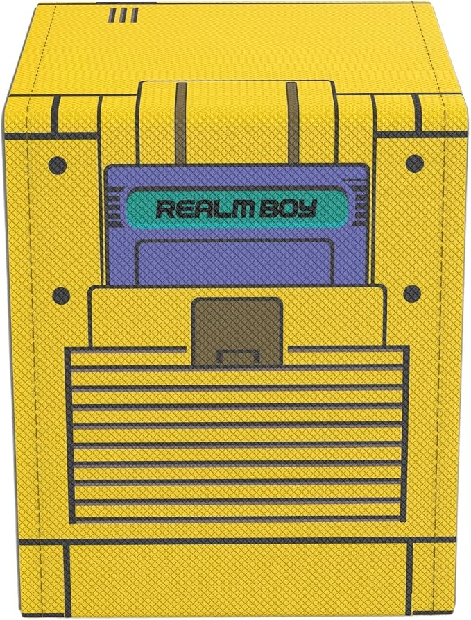 Realm Boy Yellow - TCG/MTG 100+ Card Window Deck Box (Fits Top Loaders)