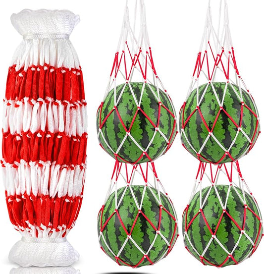 30Pcs Melon Hammocks Cradles, 19Inches Melon Hammock for Trellis Heavy Duty Watermelon Nets, Support Hanging Bags for Pumpkin Cantaloupes Honeydew, 19In Bag and 19in Handle, Bear for 30lbs