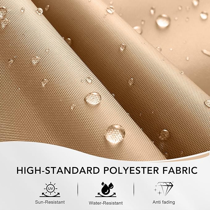 MASTERCANOPY Replacement Canopy Top for Lowe's Allen Roth 10x12 Gazebo #GF-12S004B-1 (Beige,Polyester)
