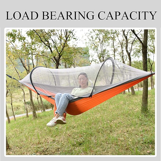 Hammocks for Outside, Travel Portable Lightweight Hammock, Camping Hammock, Parachute Nylon Hammock for Outsides Backpacking Beach Backyard Patio Hiking