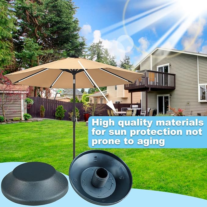 2 Pieces Patio Umbrella Tip Caps Replacement Part Patio Umbrella Top Screw Cap