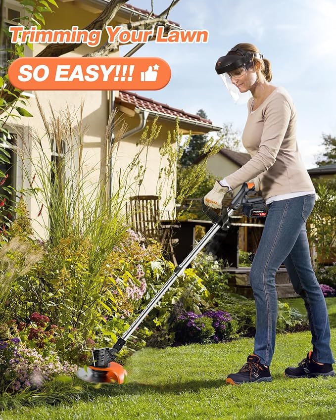 Electric Weed Wacker Cordless, 21V Weed Cordless Eater Battery Powered