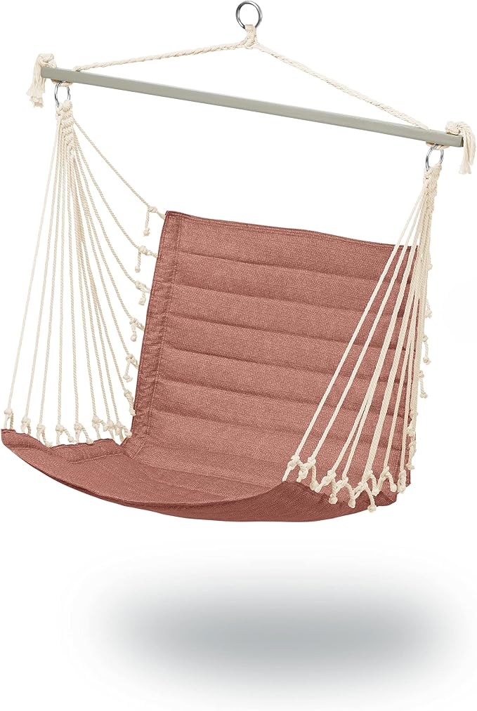 Duck Covers Weekend Quilted Hammock Chair, 27 x 49 x 39.5 Inch, Cedarwood